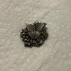 Birds & Blooms 1998 Ltd Edition Pewter Pin Butterfly